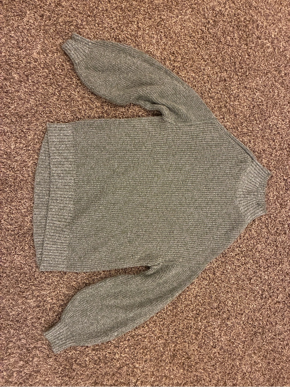 aerie Olive Green Cowl Neck Sweater